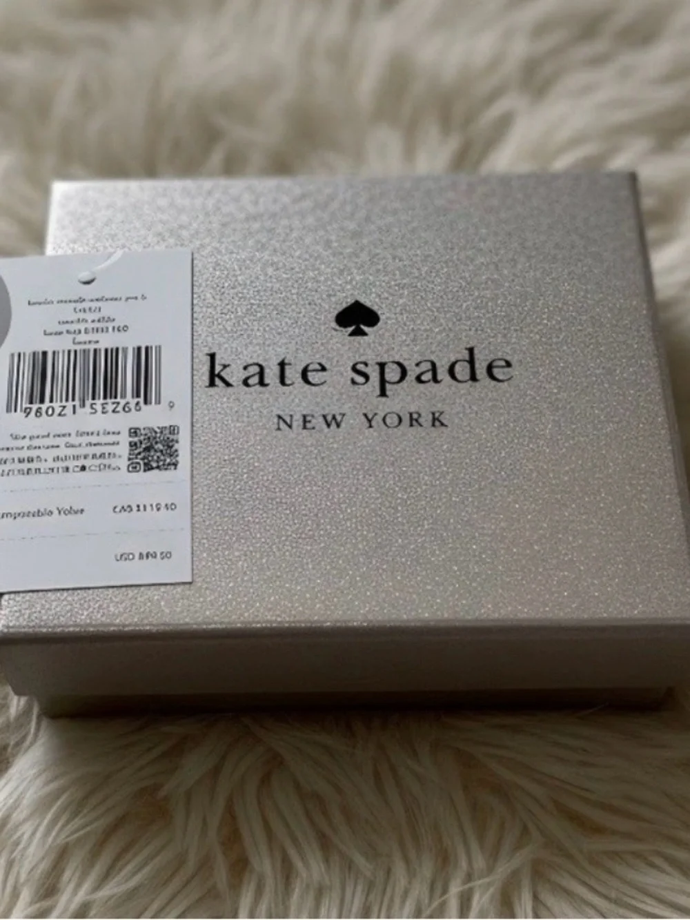 kate spade Kenzie Metallic Small Slim Cardholder